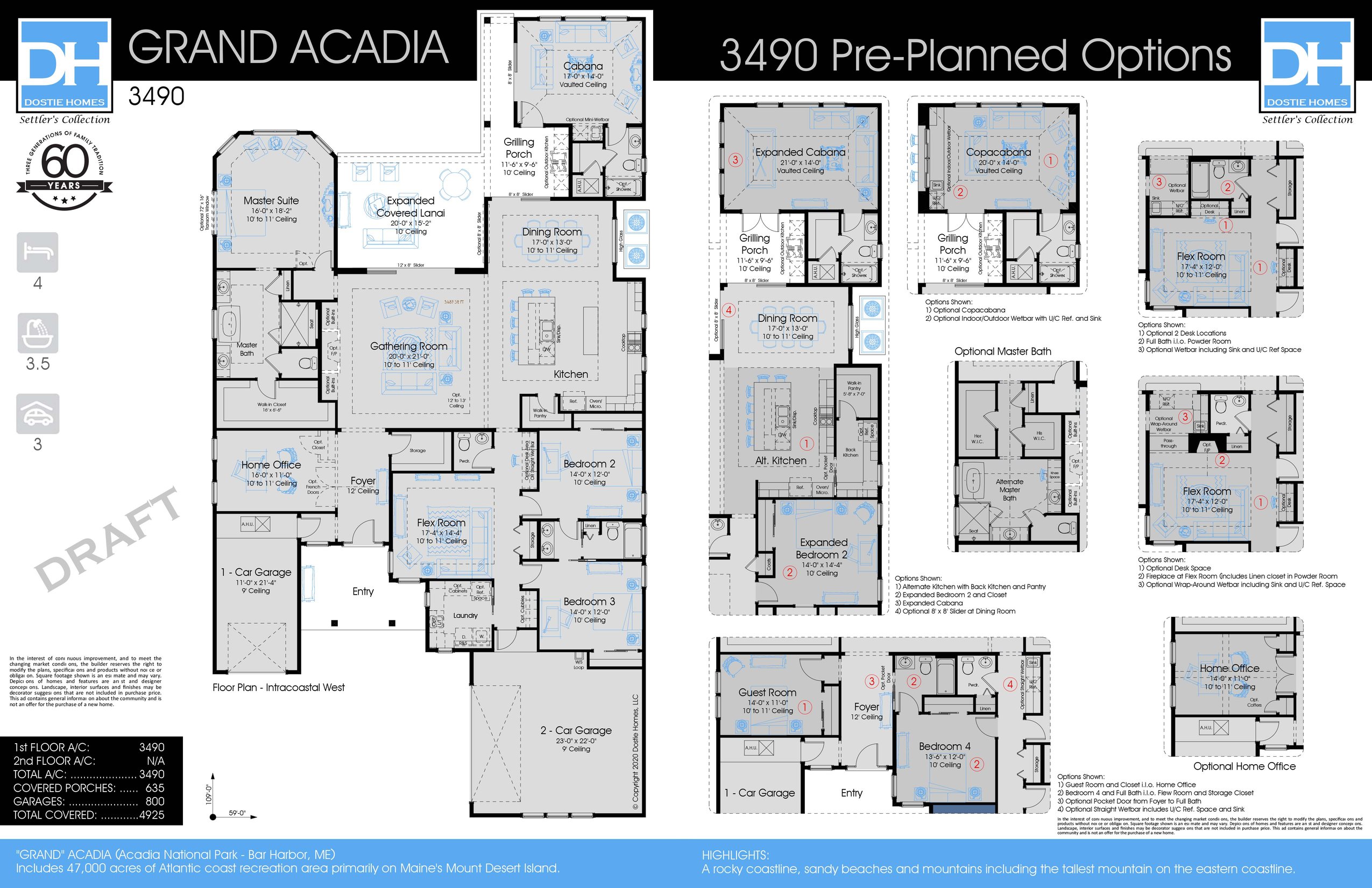 Grand Acadia Floor Plan Dostie Settler's Landing